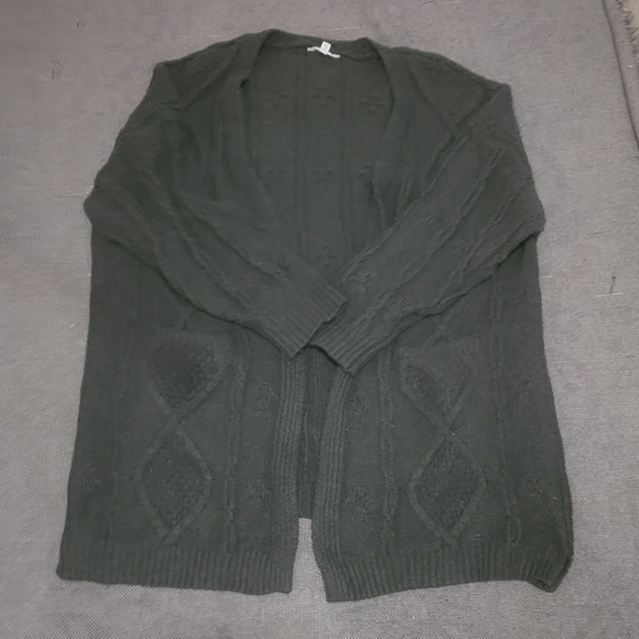 Time and Tru Sweaters - Hunter Green Cardigan Sweater